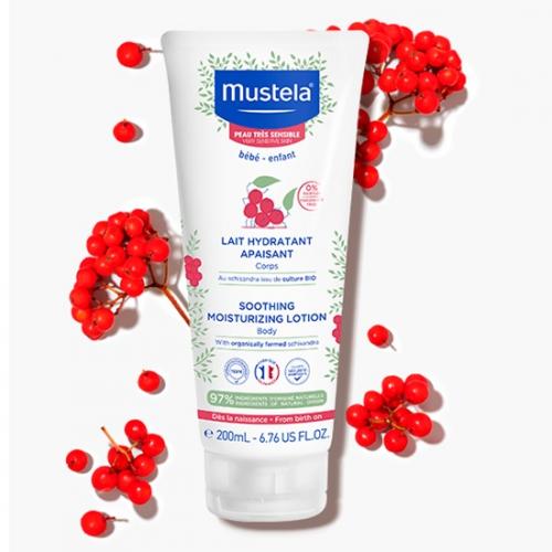 Мустела Увлажняющее успокаивающее молочко для тела, 200 мл (Mustela, Very Sensitive Skin), фото-2