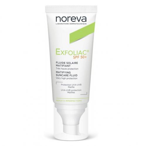 Норева Матирующая солнцезащитная эмульсия SPF 50+, 40 мл (Noreva, Exfoliac)