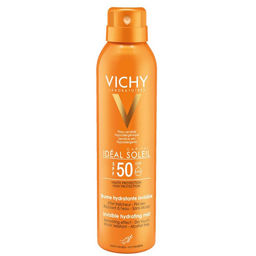 Виши Солнцезащитный увлажняющий спрей-вуаль SPF 50, 200 мл (Vichy, Ideal Soleil), фото-3