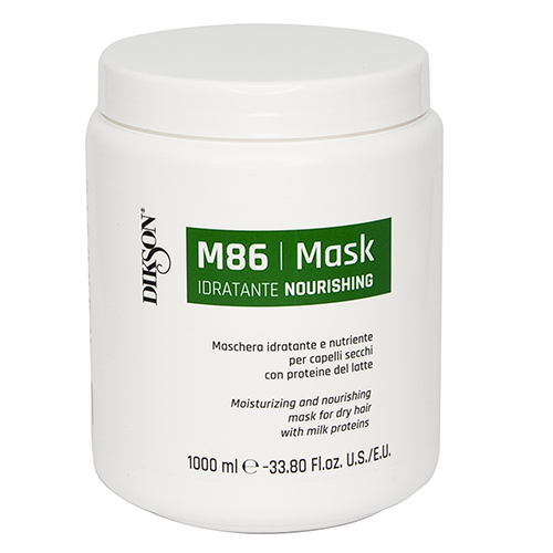Диксон Увлажняющая и питательная маска для сухих волос с протеинами молока Maschera Nourishing M86, 1000 мл (Dikson, SM)