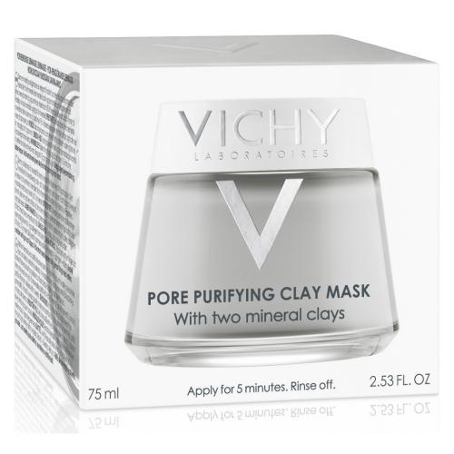 Виши Минеральная маска с глиной, глубоко очищающая поры, 75 мл (Vichy, Masque), фото-5