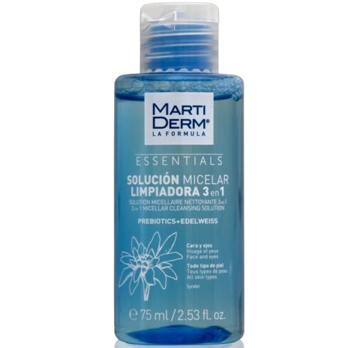 Мартидерм Мицеллярный очищающий раствор 3в1, 75 мл (Martiderm, Essentials)
