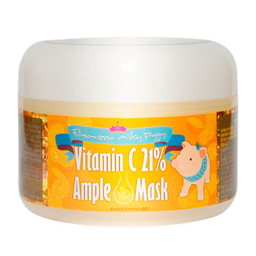 Елизавекка Маска для лица с витамином С разогревающая Vitamin C 21% Ample Mask, 100 г (Elizavecca, Milky Piggy)