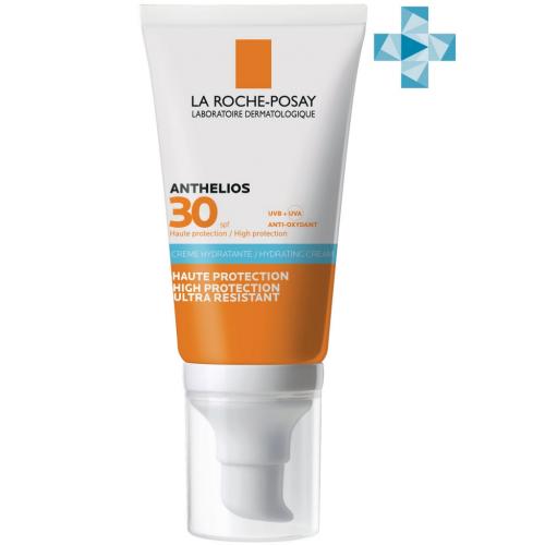 Ля Рош Позе Увлажняющий солнцезащитный крем для лица и кожи вокруг глаз SPF 30/PPD 20, 50 мл (La Roche-Posay, Anthelios)