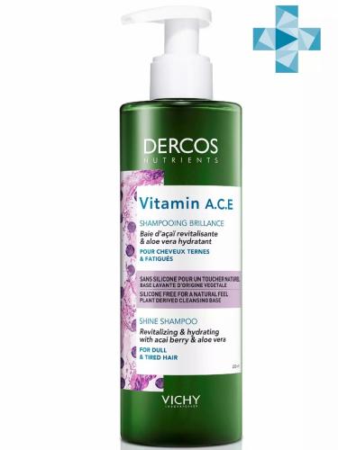 Виши Шампунь для блеска волос Vitamin, 250 мл (Vichy, Dercos Nutrients)