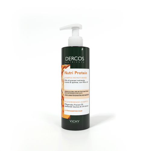 Виши Восстанавливающий шампунь для секущихся и поврежденных волос Nutri Protein, 250 мл (Vichy, Dercos Nutrients), фото-2