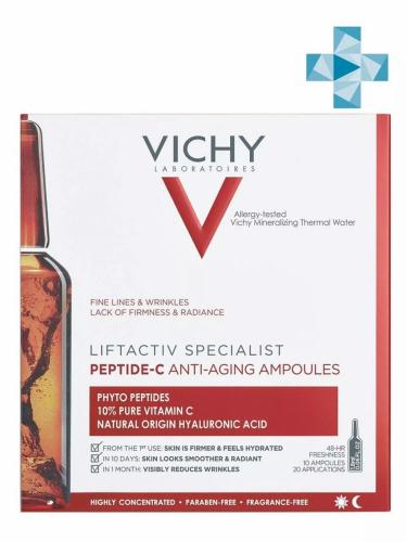 Виши Specialist Peptide-C Концентрированная антивозрастная сыворотка для лица в ампулах, 10 х 1,8 мл (Vichy, Liftactiv)