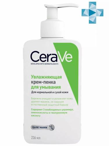 ЦераВе Увлажняющая очищающая крем-пенка для умывания, 236 мл (CeraVe, Очищение кожи)