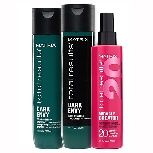 Матрикс Набор Dark Envy (Шампунь, 300 мл + Кондиционер, 300 мл + Спрей Miracle Creator, 200 мл (Matrix, Dark Envy)