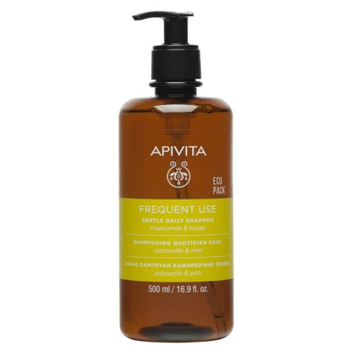 Апивита Мягкий шампунь для частого использования с ромашкой и мёдом, 500 мл (Apivita, Hair)