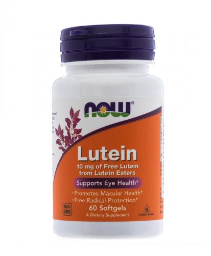 Нау Фудс Лютеин-комплекс с черникой 190 мг, 60 капсул  (Now Foods, Растительные продукты)