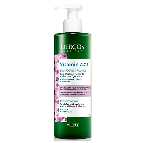 Виши Шампунь для блеска волос Vitamin, 250 мл (Vichy, Dercos Nutrients), фото-3