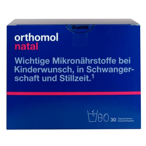 Ортомол Комплекс &quot;Натал&quot;, 1 блистер (30 капсул ) + 30 сдвоенных саше (Orthomol, Для беременных и кормящих)