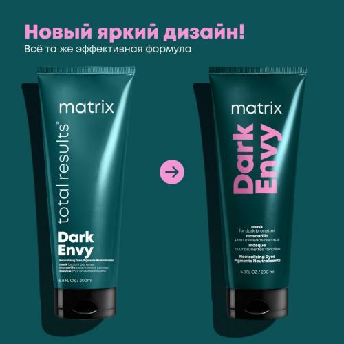 Матрикс Маска для нейтрализации красных тонов у брюнетов, 200 мл (Matrix, Total Results, Dark Envy), фото-10