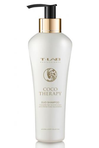 Т-Лаб Профешенел Шампунь для поврежденных волос Duo, 300 мл (T-Lab Professional, Coco Therapy)