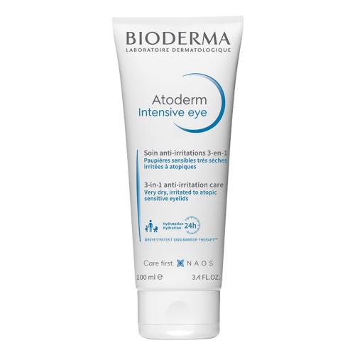 Биодерма Интенсивный уход за областью вокруг глаз 3-в-1, 100 мл (Bioderma, Atoderm)