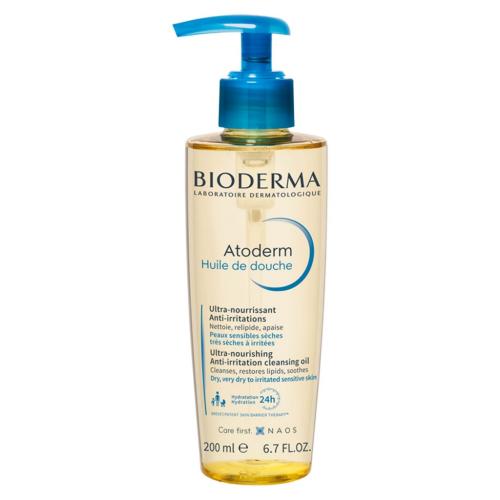 Биодерма Увлажняющее масло для душа, 200 мл (Bioderma, Atoderm)