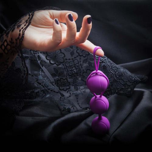 Гесс Тренажер Kegel Balls, фиолетовый (Gess, Тренажер Кегеля), фото-9
