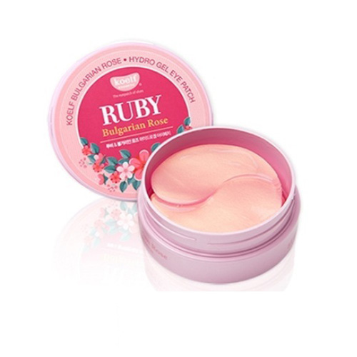 Патчи для глаз гидрогелевые с маслом болгарской розы Koelf Ruby&amp;Bulgarian Rose Eye Patch, 60 шт (Eye Patch)