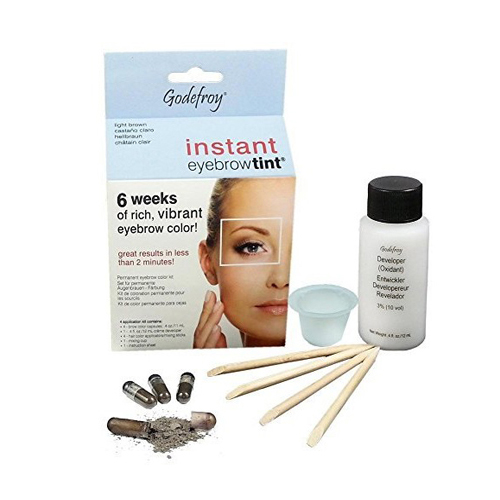 Годефрой Eyebrow Tint Light Brown Краска-хна в капсулах для бровей, светло-коричневая, 15 капс (Godefroy, Eyebrow)