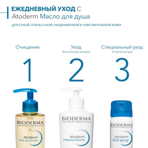 Биодерма Увлажняющее масло для душа, 200 мл (Bioderma, Atoderm), фото-5