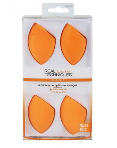 Реал Техникс Набор из 4 спонжей 4 Miracle Complexion Sponges (Real Techniques, Set)