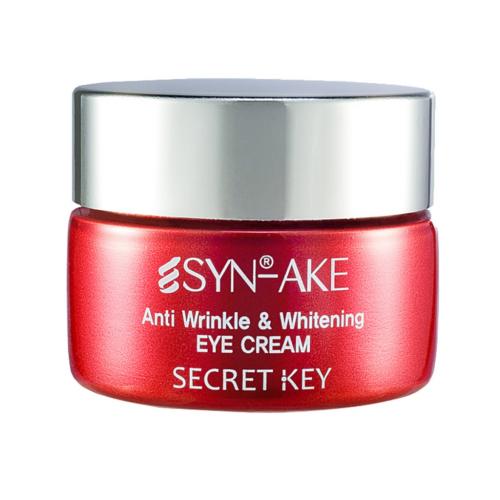 Сикрет Ки Антивозрастной крем для кожи вокруг глаз, 15 г (Secret Key, Syn-Ake Anti Wrinkle & Whitening), фото-2