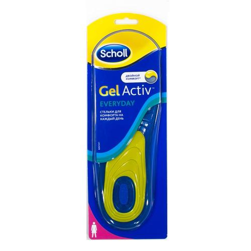 Шолль Стельки для комфорта на каждый день для женщин GelActiv, 1 пара (Scholl, Gelactiv)