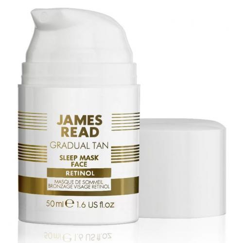 Джеймс Рид Ночная маска для лица Уход и загар с ретинолом, 50 мл (James Read, Gradual Tan)