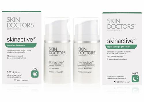 Скин Докторс Набор Skinactive 14 (Интенсивный дневной крем, 50 мл + Регенерирующий ночной крем, 50 мл), 1 шт. (Skin Doctors, Skinactive14)