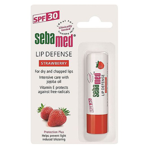 Себамед Помада для губ гигиеническая Lip Defense SPF 30 клубника, 4,8 г (Sebamed, Sensitive Skin)