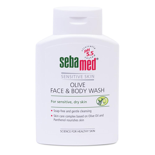 Себамед Гель для лица и тела очищающий оливковый Olive Face &amp; Body Wash, 200 мл (Sebamed, Sensitive Skin)
