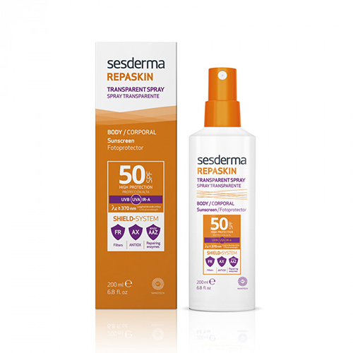 Сесдерма Солнцезащитный прозрачный спрей SPF 50, 200 мл (Sesderma, Repaskin)