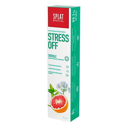 Сплат Зубная паста Stress Off, 75 мл (Splat, Special), фото-2
