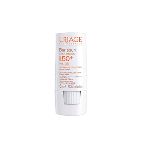 Урьяж Минеральный стик для уязвимых зон SPF50+, 8 г (Uriage, Bariesun), фото-2