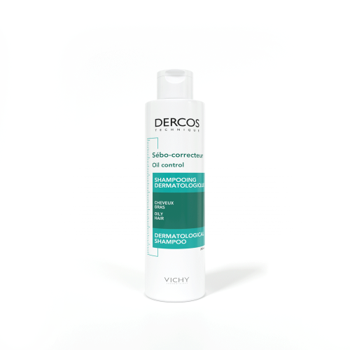 Виши Регулирующий шампунь-уход для жирной кожи головы, 200 мл (Vichy, Dercos)