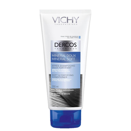 Виши Деркос Бальзам мягкий укрепляющий «Нежные минералы» для всех типов волос 200 мл (Vichy, Dercos)