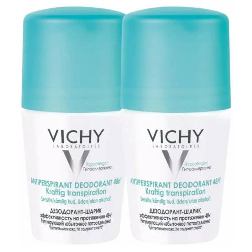 Виши Дезодорант шариковый регулирующий, 2х50 мл (Vichy, Deodorant)