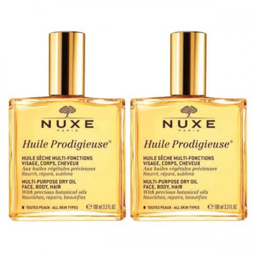 Нюкс Сухое масло для лица, тела и волос Huile, 2 х 100 мл (Nuxe, Prodigieuse)