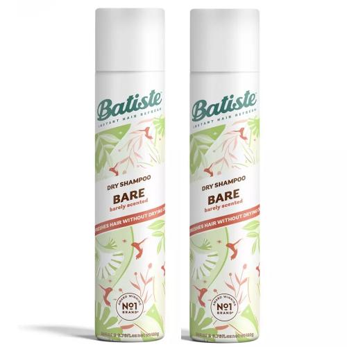 Батист Сухой шампунь для волос Bare с цветочным ароматом, 2 х 200 мл (Batiste, Fragrance)