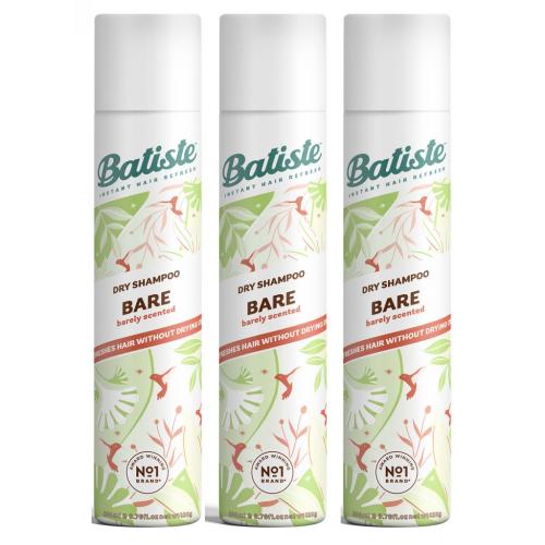 Батист Комплект Bare Сухой шампунь, 3 шт х 200 мл (Batiste, Fragrance)