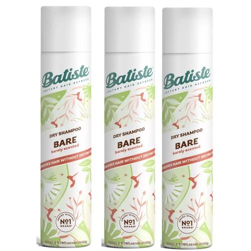 Батист Сухой шампунь для волос Bare с цветочным ароматом, 3 х 200 мл (Batiste, Fragrance)