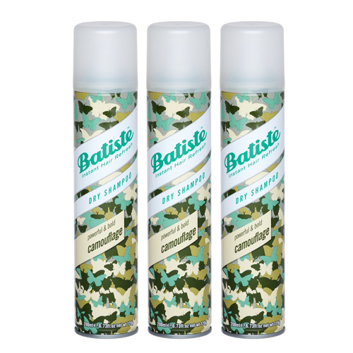 Батист Комплект Camouflage Сухой шампунь 3 шт х 200 мл (Batiste, Fragrance)