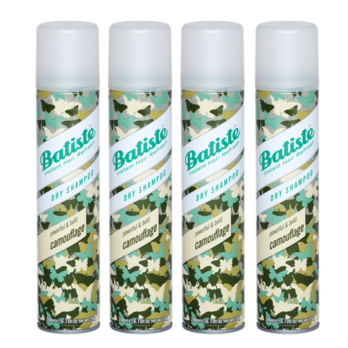 Батист Комплект Camouflage Сухой шампунь 4 шт х 200 мл (Batiste, Fragrance)