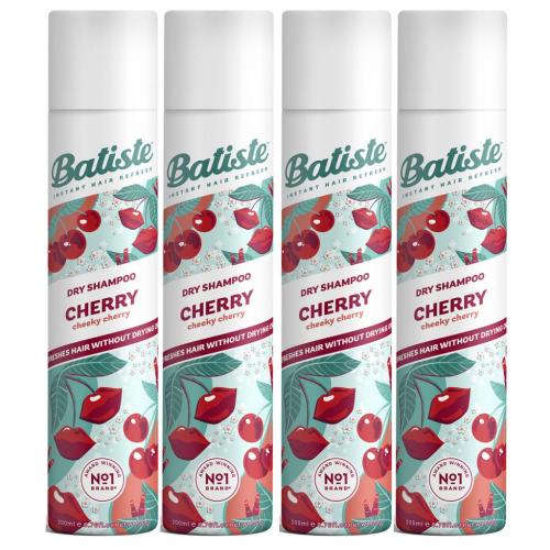 Батист Сухой шампунь для волос Cherry с ароматом вишни, 4 х 200 мл (Batiste, Fragrance)