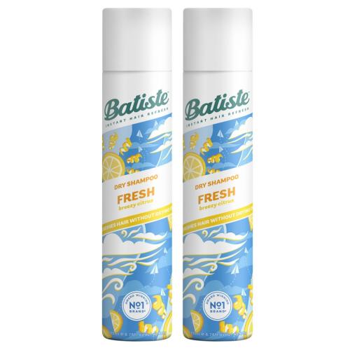 Батист Сухой шампунь для волос Fresh с ароматом свежести, 2 х 200 мл (Batiste, Fragrance)