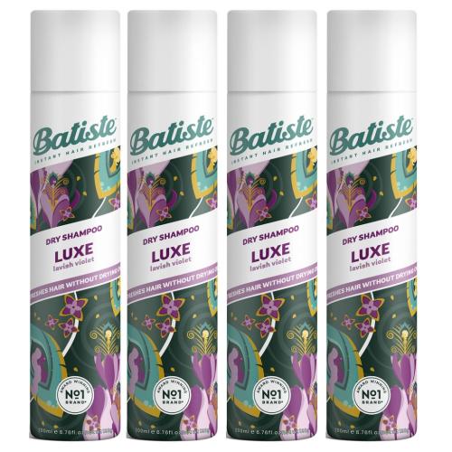 Батист Сухой шампунь для волос Luxe с цветочным ароматом, 4 х 200 мл (Batiste, Fragrance)