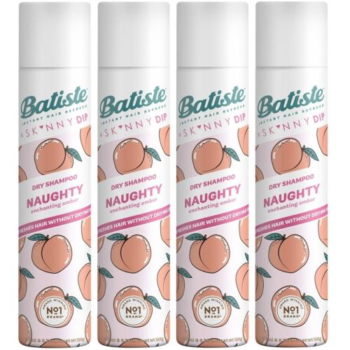Батист Сухой шампунь для волос Naughty с ягодным ароматом, 4 х 200 мл (Batiste, Fragrance)