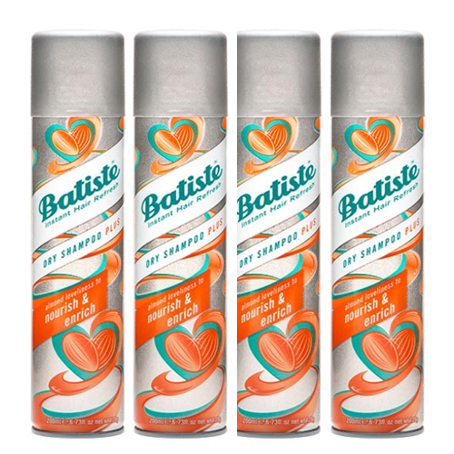 Батист Комплект Nourish&amp;Enrich С экстрактом миндаля Сухой шампунь 4 шт х 200 мл (Batiste, Care)