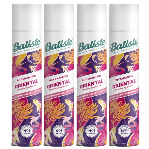 Батист Сухой шампунь для волос Oriental с восточным ароматом, 4 х 200 мл (Batiste, Fragrance)